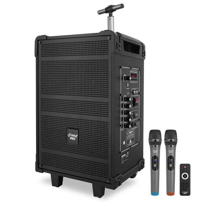 Pyle 10'' Portable Wireless BT Streaming PA Speaker System -Rechargeable Battery