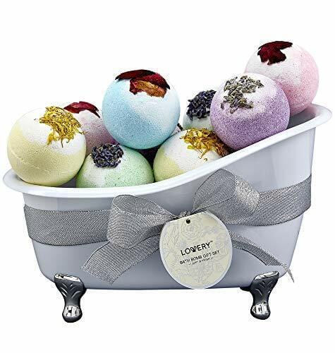 Luxury Bath Bombs Gift Set for Women - 10 Oversized Home Spa Bath Fizzies